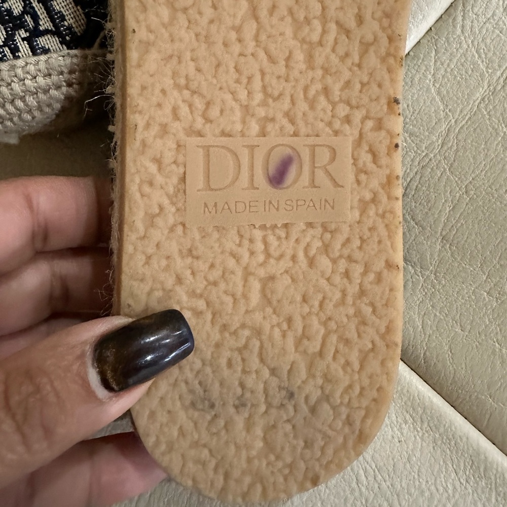 Christian Dior Oblique Monogram Paradise Espadrille Beige/Black - Picture 4 of 10